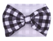 Image of Plaid 7 Inch Bow Waffle Knit Headbands 