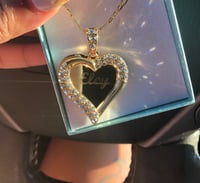 Custom Diamond Heart Necklace 