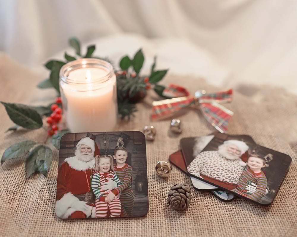 Image of Wooden Coasters -set of 4