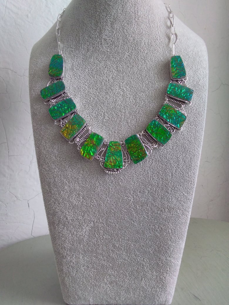 Image of AMMOLITE NECKLACE SET