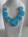 Image of LARGE BLUE BOTSWANA AGATE NECKLACE