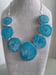 Image of LARGE BLUE BOTSWANA AGATE NECKLACE