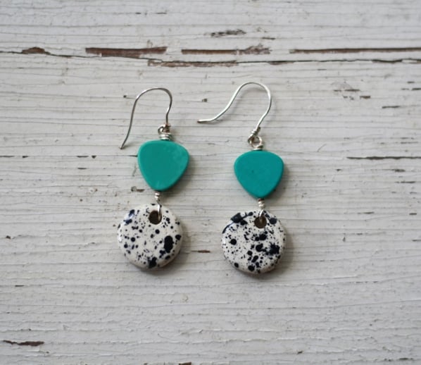 Image of Turquoise Kitsch Dangle Earring