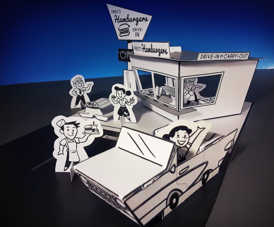 Image of Hamburger Stand Playset