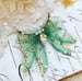 Image of NEW green Ethereal faerie wing delicate necklace