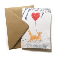 Image 3 of Set of 4 'Woof!' Luxury Greetings Cards