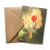 Set of 4 'Woof!' Luxury Greetings Cards
