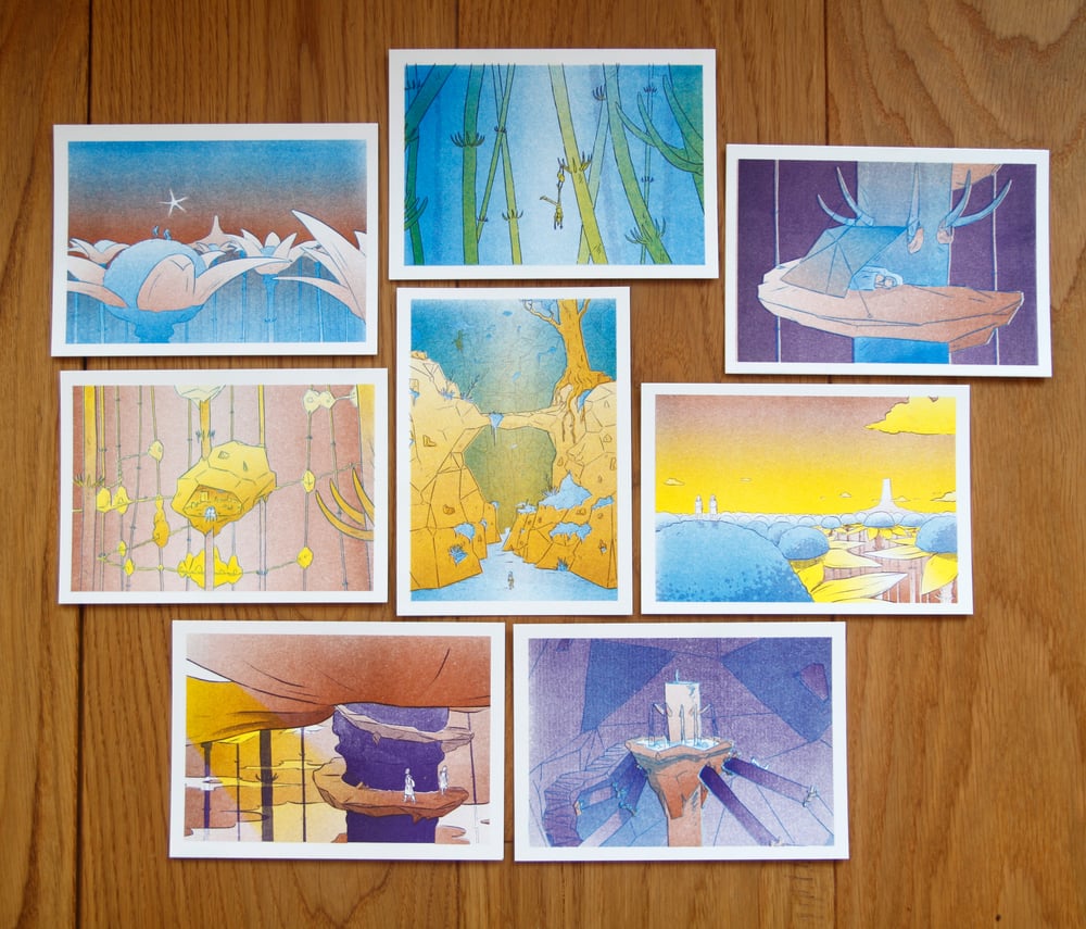 Image of A6 Postcards - Riso prints