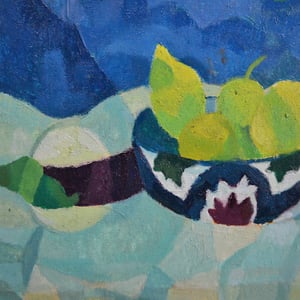 Image of Painting, 'Blue Drape,' Horas Kennedy (1917-1997)