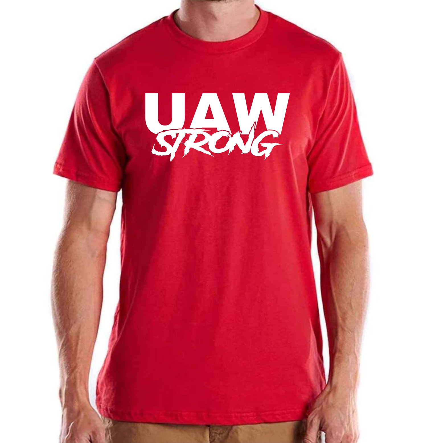 Red UAW Strong Tee | Graphicwerx716