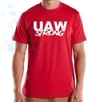 Red UAW Strong Tee