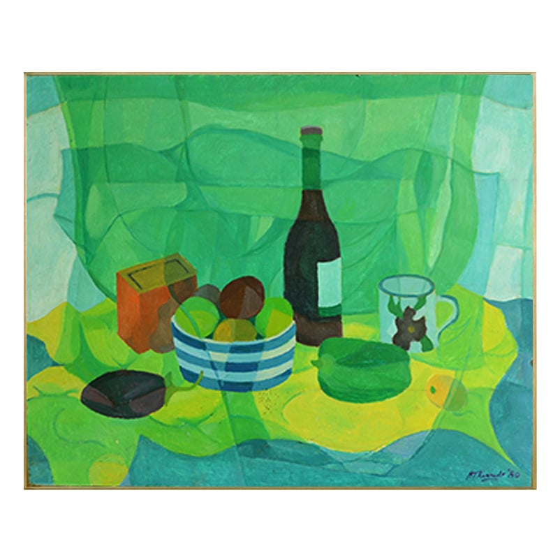 Image of Painting, 'Bottle and Pepper,' Horas Kennedy (1917-1997)
