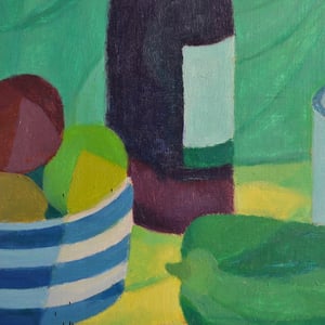 Image of Painting, 'Bottle and Pepper,' Horas Kennedy (1917-1997)