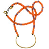 Gold-plated silver and glass bead Lulu necklace