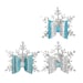 Image of ROCK BOTTOM BLOWOUT Snowflake Faux Leather Hairclips