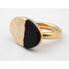 24 ct Gold-plated silver stunning Luna ring 