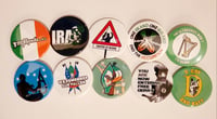 Set of 10 Rebel retro badges. 