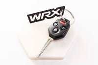 Image 2 of Subaru WRX style 1 dry carbon fiber keychain