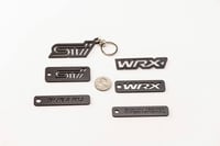 Image 3 of Subaru WRX style 1 dry carbon fiber keychain