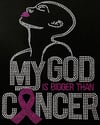"Sparkling" My God is Bigger Than Cancer