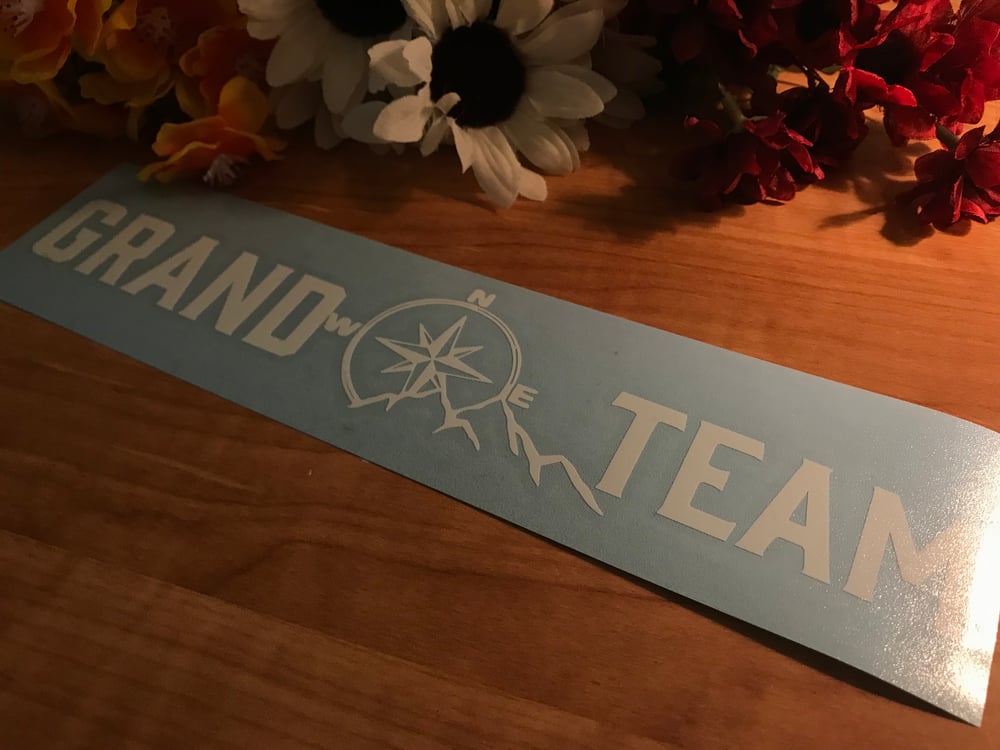 Image of Grand Team Compass Mountain Decal 