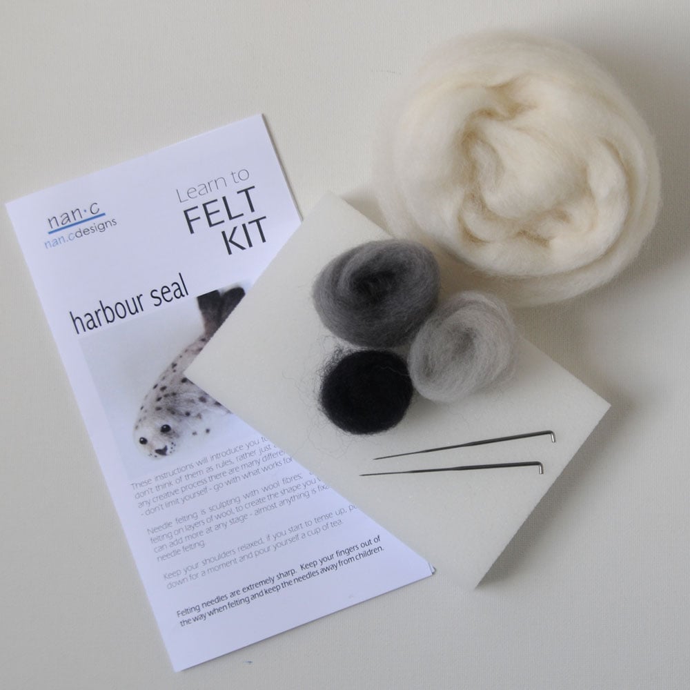 Harbour Seal - Needle Felting Kit