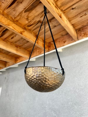 Image of Saturated gold hanging planter