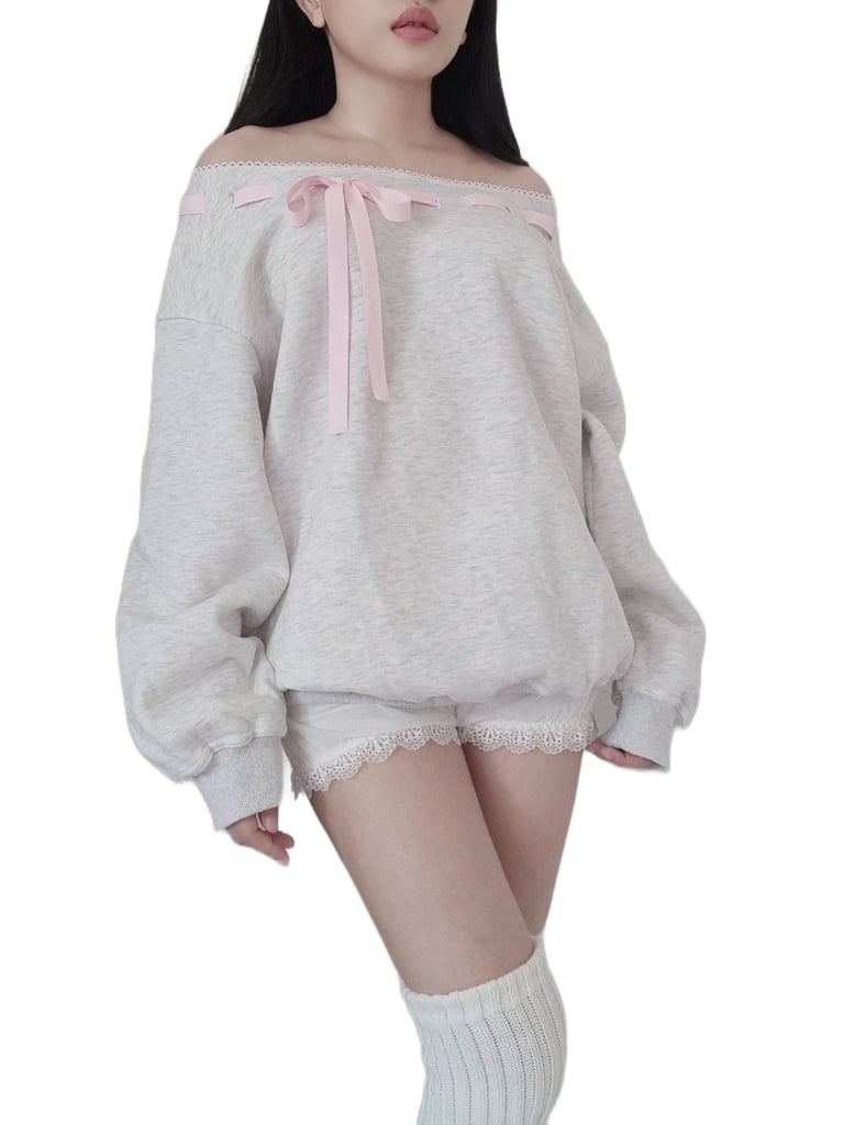 Julia Off Shoulder Sweatshirt Image 2