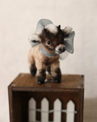 Image 3 of pipe cleaner Cocoa the dwarf goat