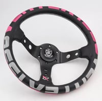 Image 2 of VERTEX 13'' Pink Embroided Steering Wheel