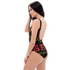 BossFitted Black and Res One-Piece Swimsuit
