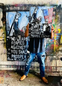 " No Weapon Formed Against You Shall Prosper " LIMITED Canvas print 