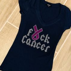 Image of "Sparkling" F*ck Cancer Shirt