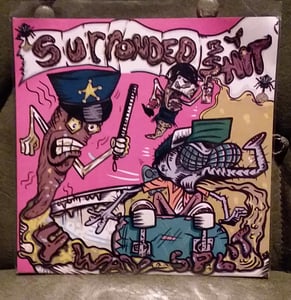 Image of Surrounded by shit 4 way split 7" vinyl 