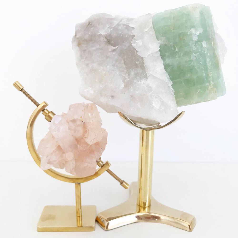 Image of Aquamarine no.95 + Brass Stand