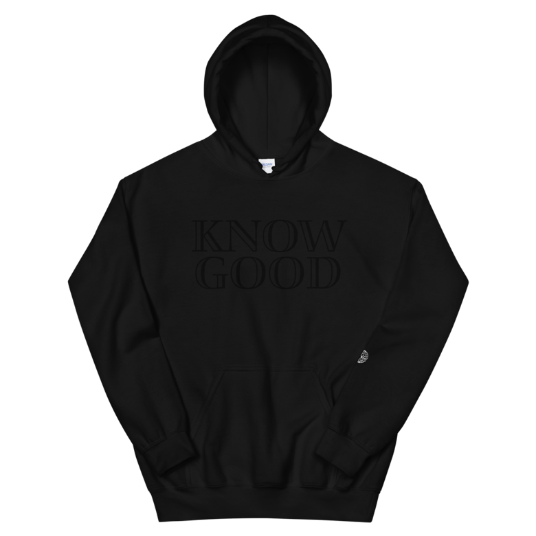 Image of "Know Good" hoodie (Black/Black)