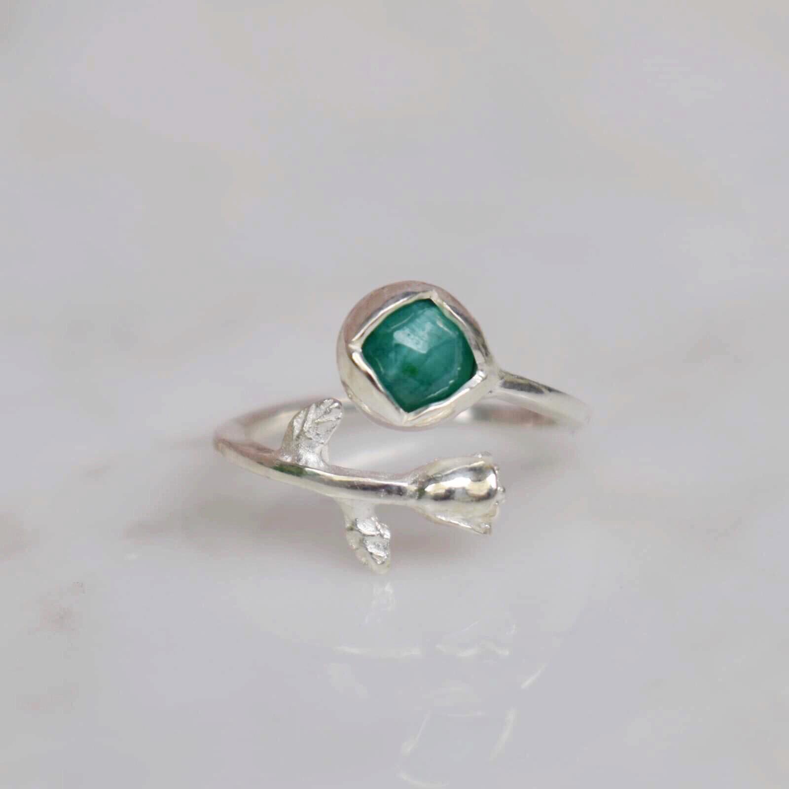 rose cut emerald