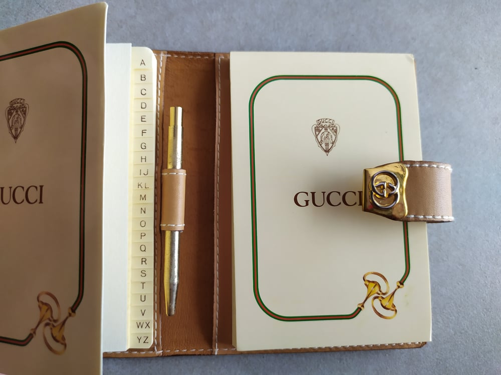 Image of Vintage Gucci agenda planner notebook