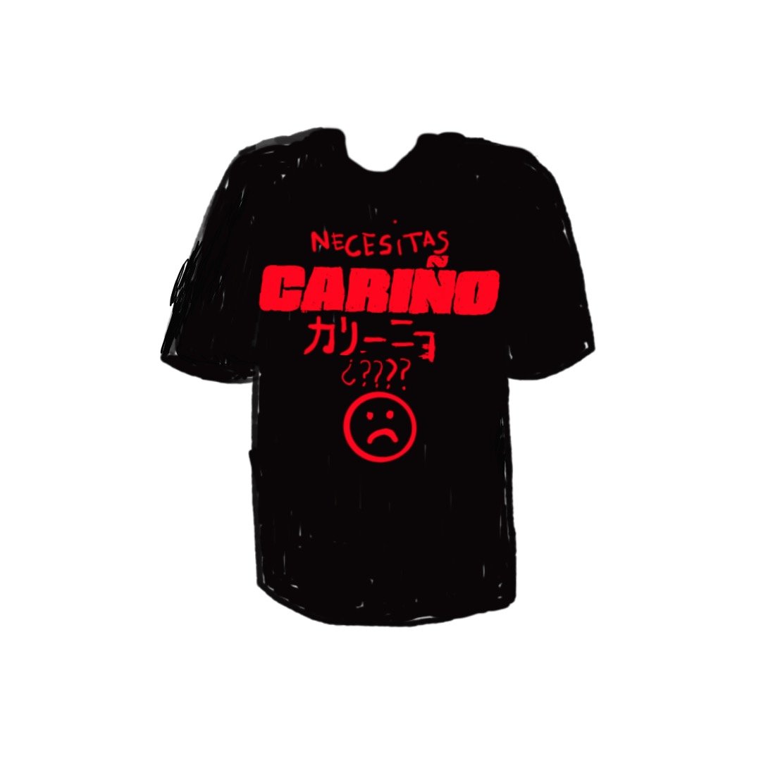 Image of camiseta cariño negra