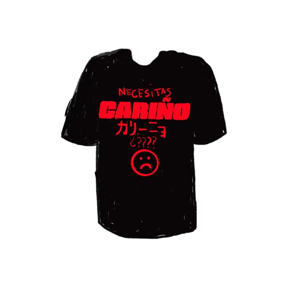 Image of camiseta cariño negra