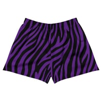 Image 2 of Unisex Runner Shorts - Purple Tiger