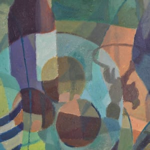 Image of Painting, 'Bottle and Fruit,' Horas Kennedy (1917-1997)