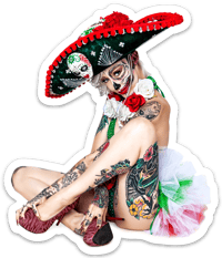 Image 1 of Day of the Dead Sticker 