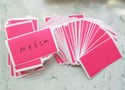 Free Shipping Worldwide Blank Fluorescent Pink Eggshell Stickers 50/100/200pcs