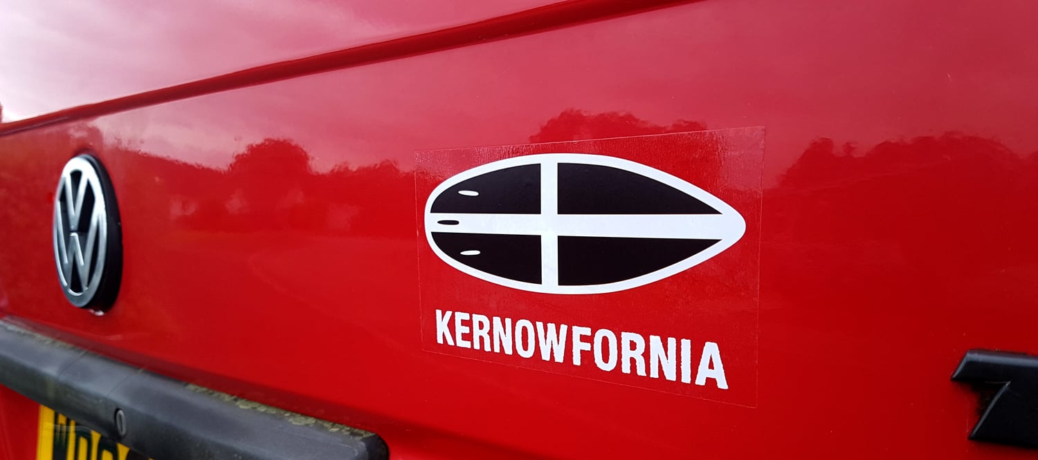 Image of Car/Van Sticker - St Piran Surfboard