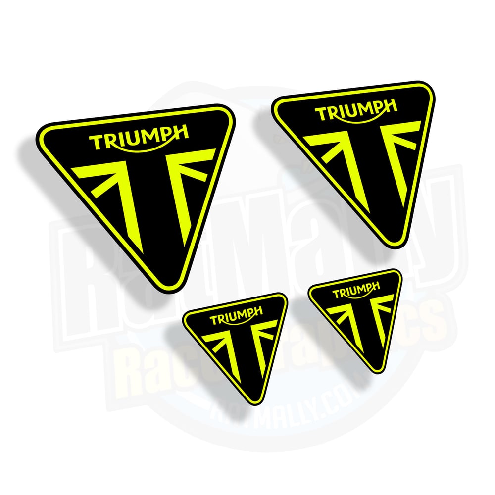 Image of Moto2 style Triumph Neon Stickers.