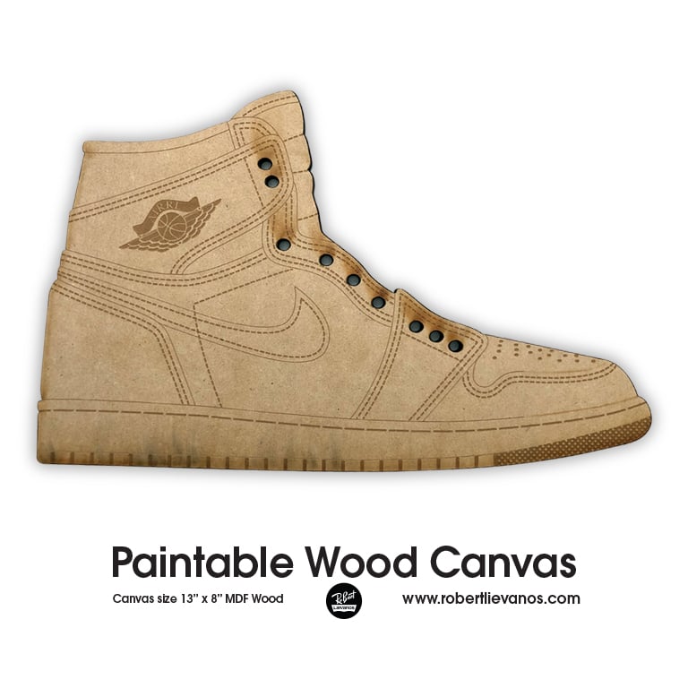 Image of Paintable Wood Canvas - 13 inch