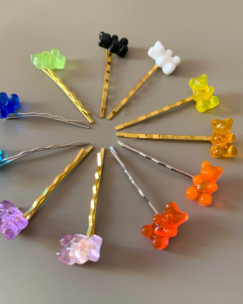 Image of GUMMY BEAR HAIR CLIPS