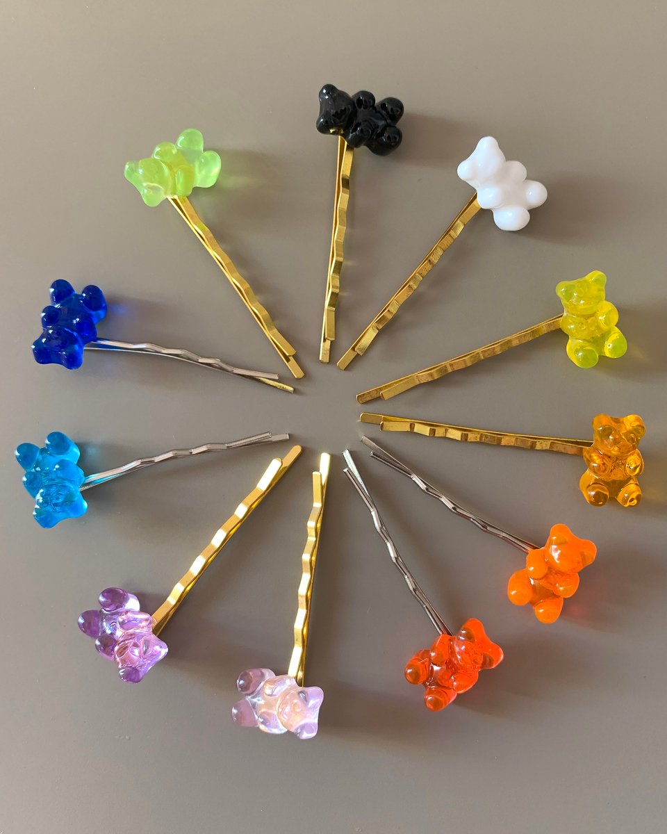 GUMMY BEAR HAIR CLIPS / gloriasmoods