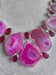 Image of PINK BOTSWANA AGATE AND GARNET NECKLACE